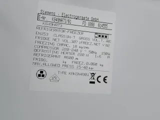 Nevera combi acero inoxidable