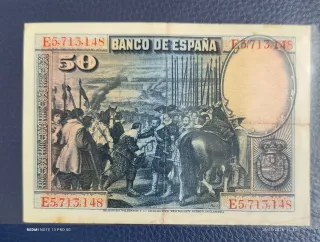 Billete 50 Pesetas Banco de España 1928