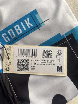 Maillot Ciclismo Movistar Team Gobik. Talla M.