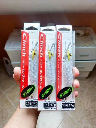 Shimano Clinch Jet Boost Pesca eging calamar