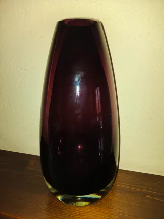 Vaso vintage vetro viola anni 60