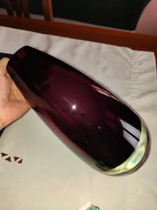 Vaso vintage vetro viola anni 60