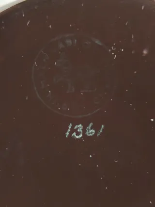 Vaso vintage vetro viola anni 60