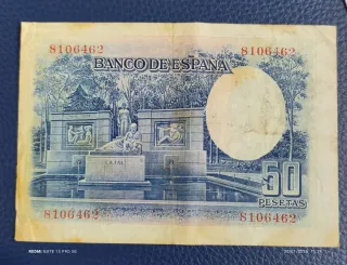Billete 50 Pesetas España 1935
