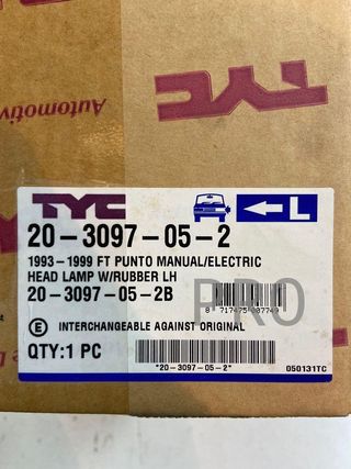 Fiat punto faro del izqud ref: 203097052