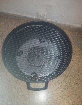 Barbacoa Carbón Portátil Negra