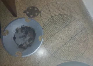 Barbacoa Carbón Portátil Negra