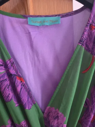 Vestido largo estampado floral