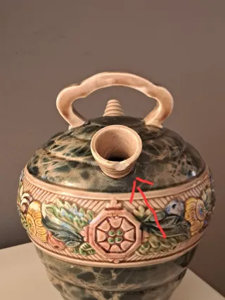 Botijo "Modernista" de Manises (Valencia)