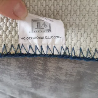 Set 2 Tappeti Bagno Blu 80x50cm