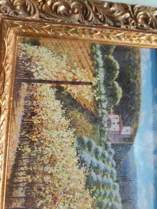 SemiDipinto con cornice oro