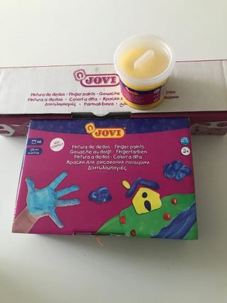 Lote 12 Pinturas Jovi Dedos Colores Surtidos