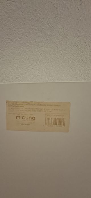 Cambiador y colchoneta bebé