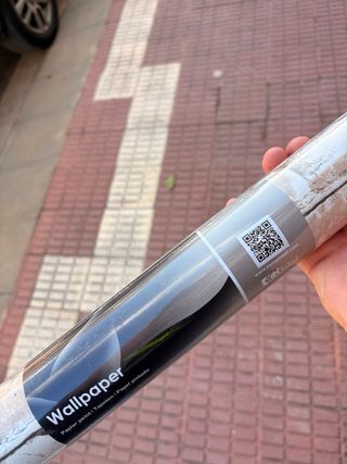 Papel pintado efecto ladrillo