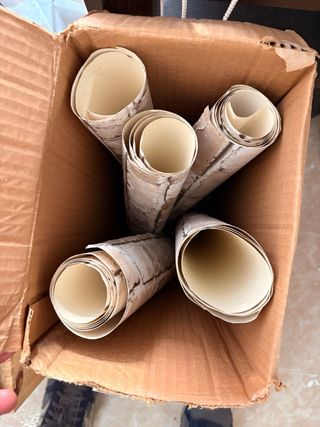 Papel pintado efecto ladrillo