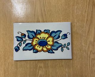 Cenefa cerámica antigua valenciana 13x20