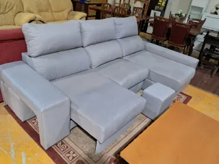 Sofá Cama Gris Tela Seminuevo