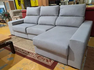 Sofá Cama Gris Tela Seminuevo
