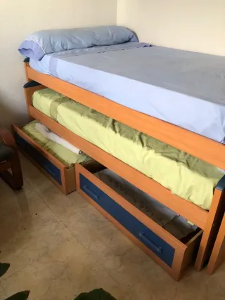 Cama nido madera maciza