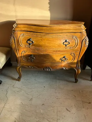 Comò italiano 2 cassetti intagliato