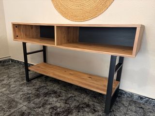Mueble de entrada/salón madera y metal