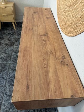 Mueble de entrada/salón madera y metal