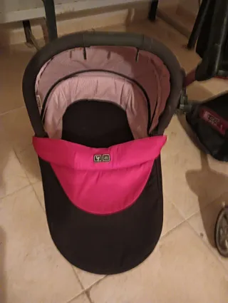 Carro 3 en 1 unisex Rojo