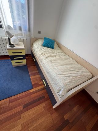 Armario juvenil con doble puerta y 6 cajones