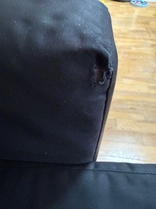 Sofá Cama Chaise Longue Negro Ikea