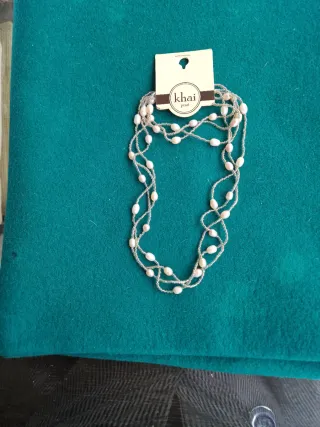 Conjunto Collar y Pulsera Perlas Cultivadas