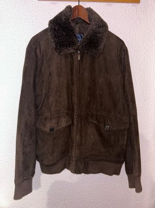 Chaqueta Sfera Marrón con Cuello Peludo