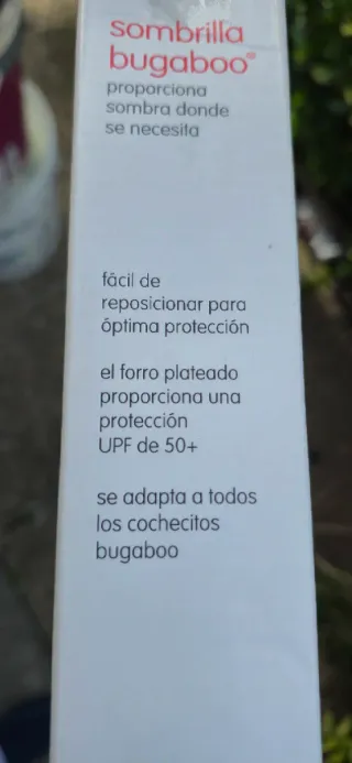 Sombrilla Bugaboo Roja a estrenar con embalaje