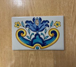 Cenefa cerámica antigua valenciana 13x20