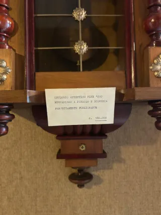 Orologio a pendolo da parete in legno