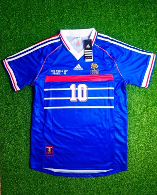 Camiseta Retro Zinedine Zidane #10 1998 Mundial