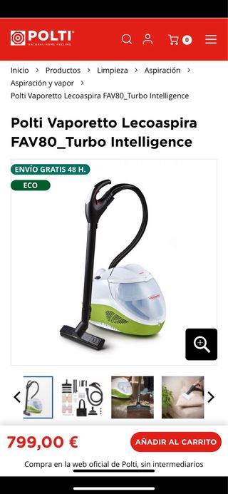 Aspiradora Polti Vaporetto Lecoaspira FAV80