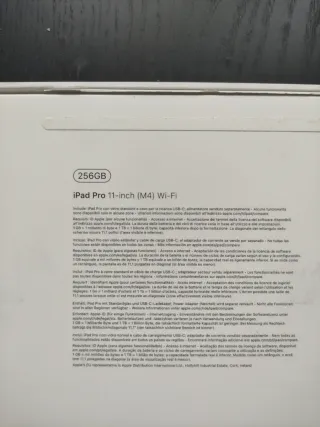 Caja iPad Pro 11 M4 Wifi 256GB
