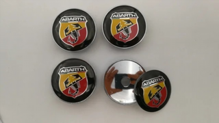 4 Centros de rueda Fiat Abarth 60mm