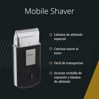 Afeitadora Wahl Eléctrica Negra y Plateada