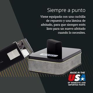 Afeitadora Wahl Eléctrica Negra y Plateada