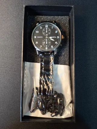 Reloj Geneva Cuarzo y pulsera de acero
