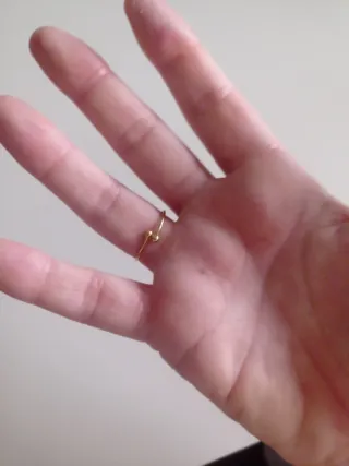 Anillo mariposa dorado ajustable