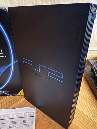 Consola Sony PlayStation 2 Negra con caja