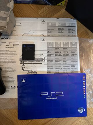 Consola Sony PlayStation 2 Negra con caja