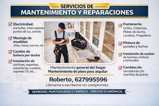 Servicio de Mantenimiento y reparaciones, Manitas