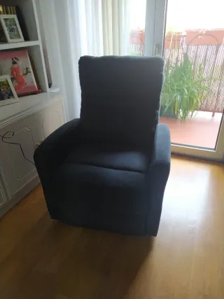 Sillón elevador de tela