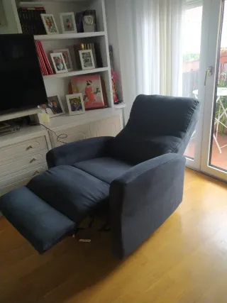 Sillón elevador de tela