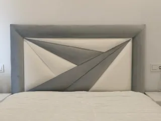 Cabecero de cama tapizado moderno