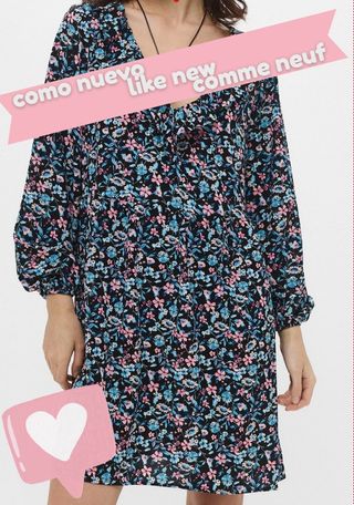 Vestido H&M floral Talla S