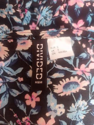 Vestido H&M floral Talla S